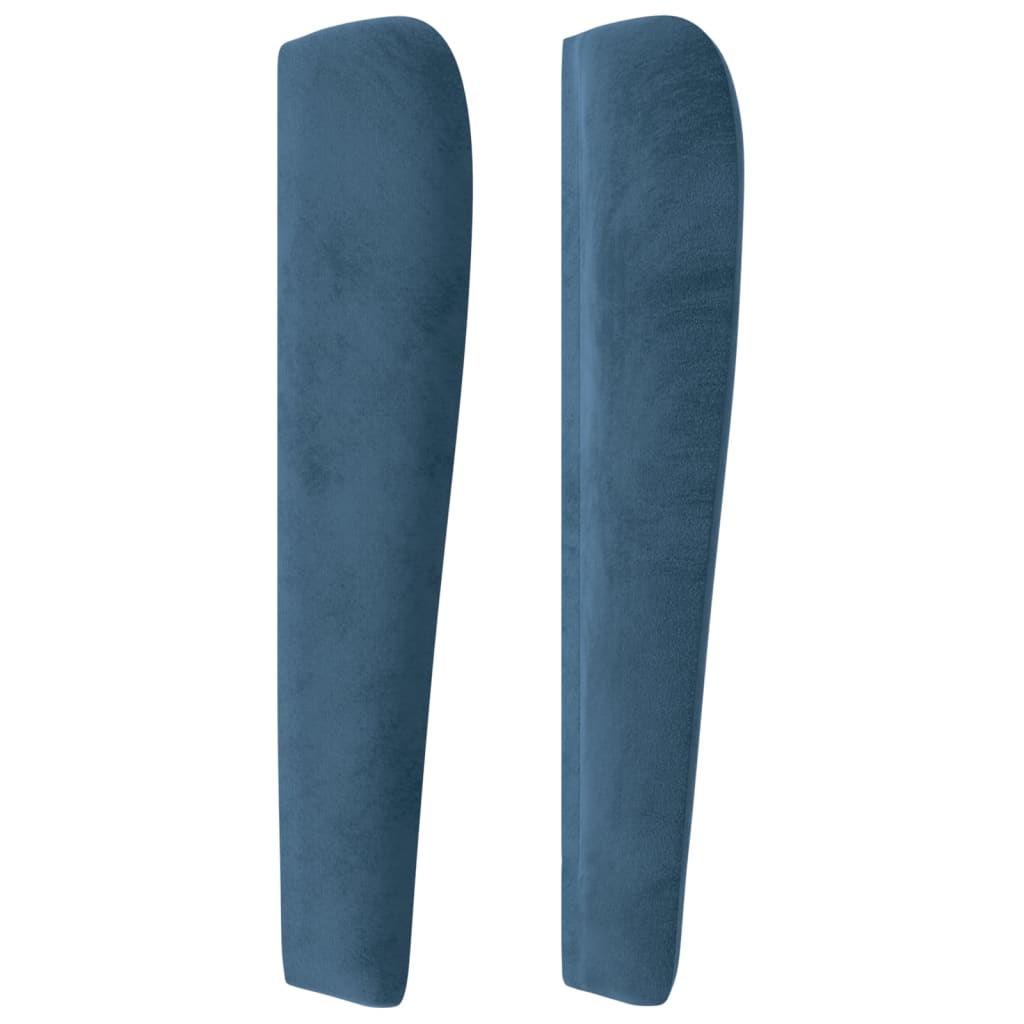 Testiera ad Orecchio Blu Scuro 147x23x118/128cm in Velluto 3118344
