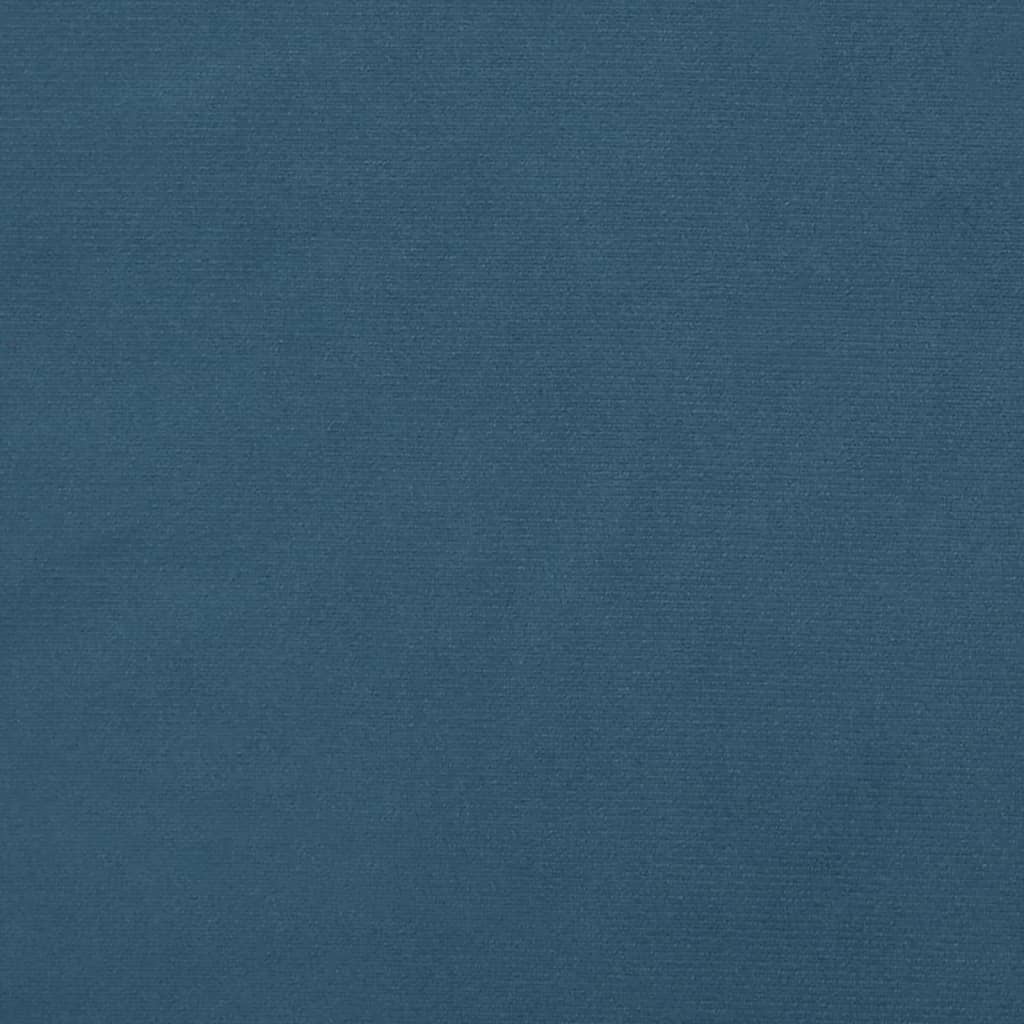 Testiera ad Orecchio Blu Scuro 147x23x118/128cm in Velluto 3118344