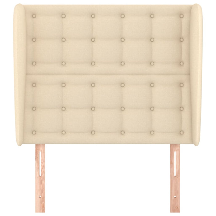 Testiera ad Orecchio Crema 103x23x118/128 cm in Tessuto 3118385