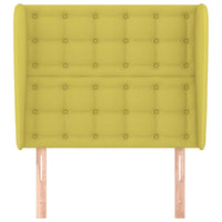 Testiera ad Orecchio Verde 103x23x118/128 cm in Tessuto