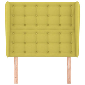 Testiera ad Orecchio Verde 103x23x118/128 cm in Tessuto