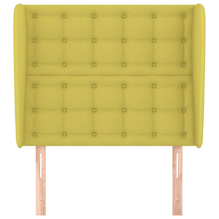 Testiera ad Orecchio Verde 103x23x118/128 cm in Tessuto