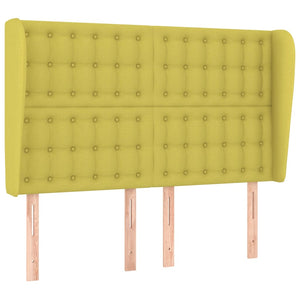 Testiera ad Orecchio Verde 147 x 23 x 118/128 cm in Tessuto