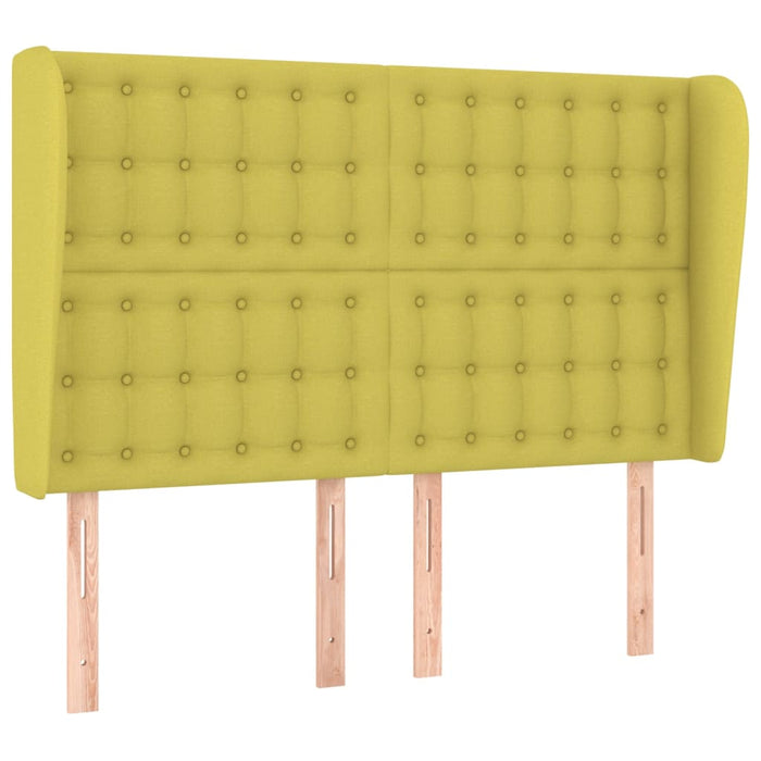 Testiera ad Orecchio Verde 147 x 23 x 118/128 cm in Tessuto