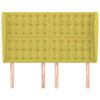 Testiera ad Orecchio Verde 147 x 23 x 118/128 cm in Tessuto