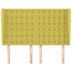 Testiera ad Orecchio Verde 147 x 23 x 118/128 cm in Tessuto