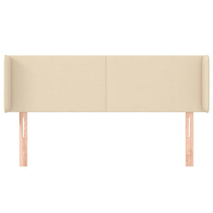 Testiera ad Orecchio-Testata con Orecchie Crema 147x16x78/88 cm in Tessuto 442353