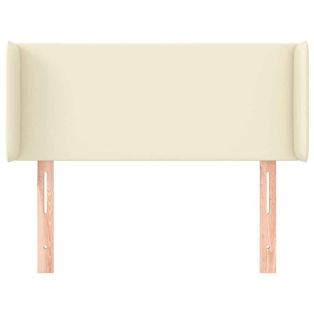 Testiera ad Orecchio-Testata con Orecchie Crema 83x16x78/88 cm in Similpelle 963898