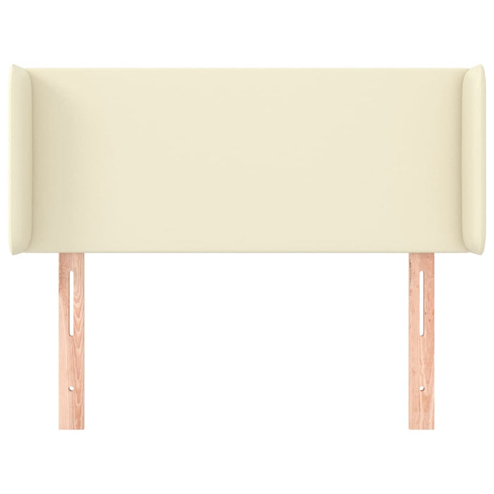 Testiera ad Orecchio-Testata con Orecchie Crema 83x16x78/88 cm in Similpelle 963898