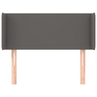 Testiera ad Orecchio-Testata con Orecchie Grigio 83x16x78/88 cm in Similpelle 146372