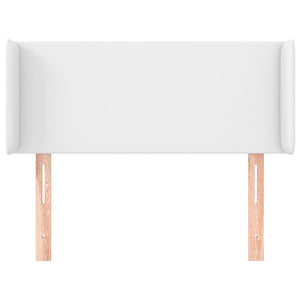 Testiera ad Orecchio-Testata con Orecchie Bianca 93x16x78/88 cm in Similpelle 597888