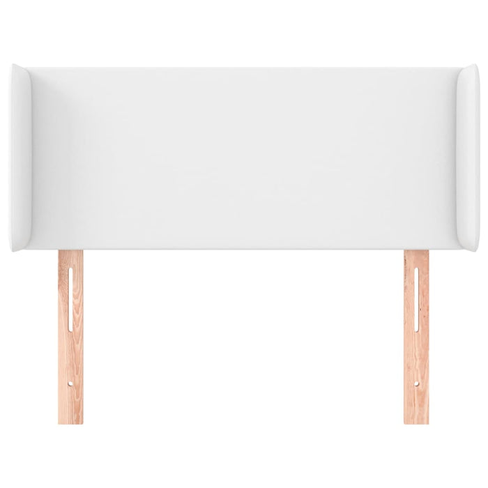 Testiera ad Orecchio Bianca 93x16x78/88 cm in Similpelle 3118567