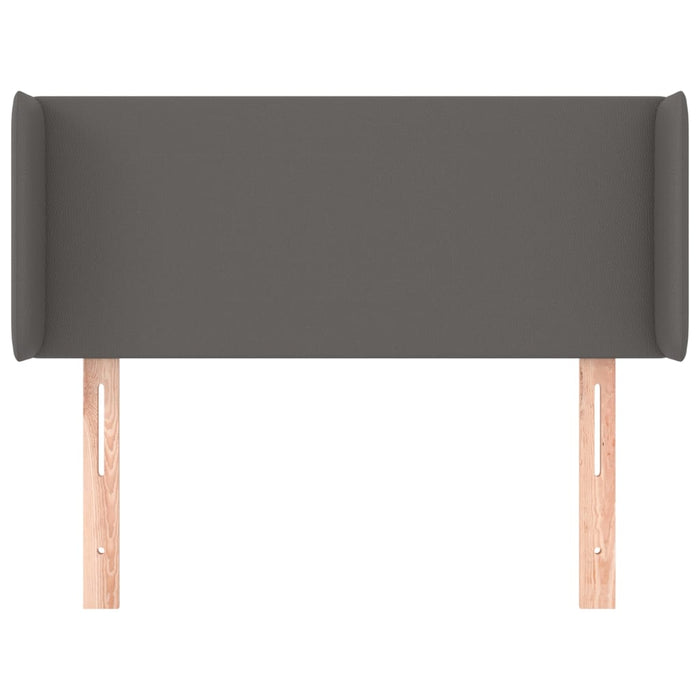 Testiera ad Orecchio-Testata con Orecchie Grigio 103x16x78/88 cm in Similpelle 258093