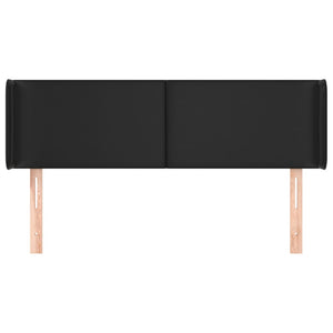 Testiera ad Orecchio Nera 147x16x78/88 cm in Similpelle 3118578