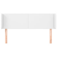 Testiera ad Orecchio Bianca 147x16x78/88 cm in Similpelle 3118579