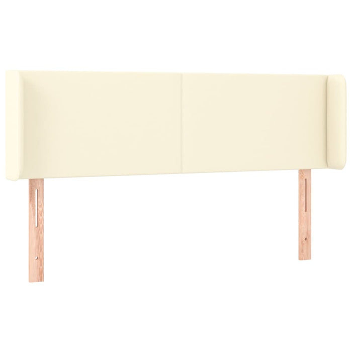 Testiera ad Orecchio-Testata con Orecchie Crema 147x16x78/88 cm in Similpelle 261344