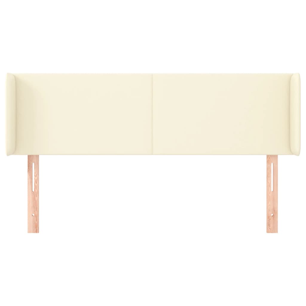 Testiera ad Orecchio-Testata con Orecchie Crema 147x16x78/88 cm in Similpelle 261344