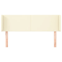 Testiera ad Orecchio-Testata con Orecchie Crema 147x16x78/88 cm in Similpelle 261344