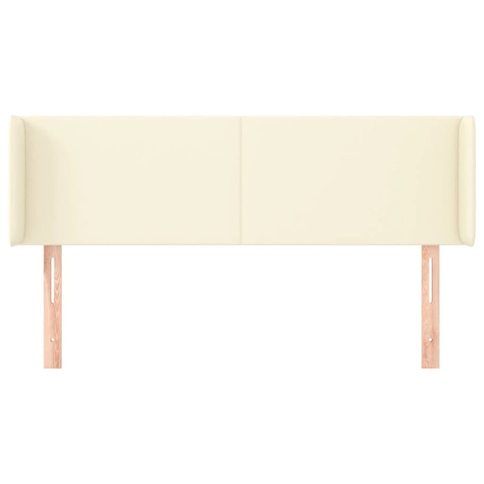 Testiera ad Orecchio-Testata con Orecchie Crema 147x16x78/88 cm in Similpelle 261344