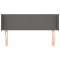 Testiera ad Orecchio-Testata con Orecchie Grigio 147x16x78/88 cm in Similpelle 752090