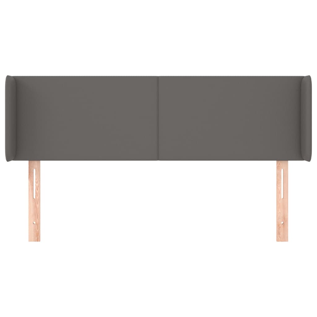 Testiera ad Orecchio Grigio 147x16x78/88 cm in Similpelle 3118582