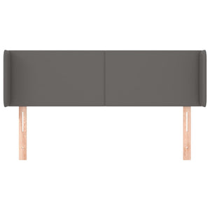 Testiera ad Orecchio Grigio 147x16x78/88 cm in Similpelle 3118582