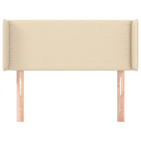 Testiera ad Orecchio Crema 93x16x78/88 cm in Tessuto 3118615