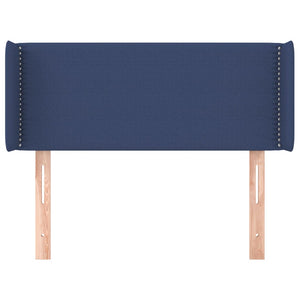 Testiera ad Orecchio Blu 103x16x78/88cm in Tessuto 3118624