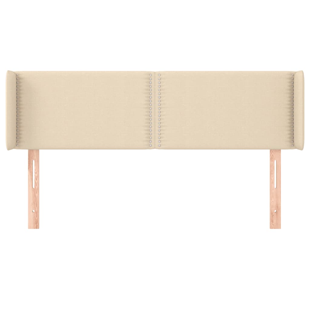 Testiera ad Orecchio Crema 147x16x78/88 cm in Tessuto 3118631