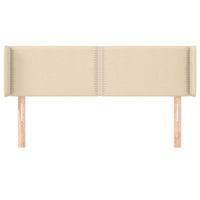 Testiera ad Orecchio Crema 147x16x78/88 cm in Tessuto 3118631