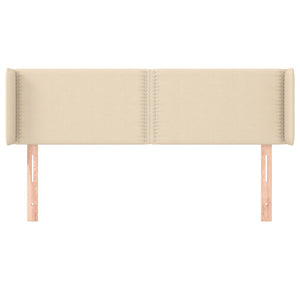 Testiera ad Orecchio Crema 147x16x78/88 cm in Tessuto 3118631