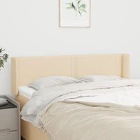 Testiera ad Orecchio Crema 147x16x78/88 cm in Tessuto 3118631