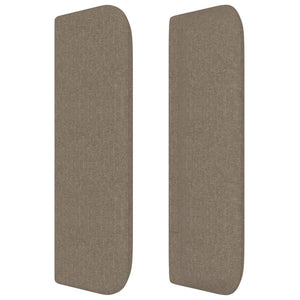 Testiera ad Orecchio Tortora 203x16x78/88 cm in Tessuto 3118654