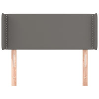 Testiera ad Orecchio-Testata con Orecchie Grigio 83x16x78/88 cm in Similpelle 145337