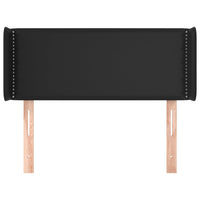 Testiera ad Orecchio Nera 93x16x78/88 cm in Similpelle 3118706