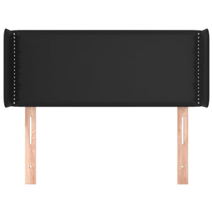 Testiera ad Orecchio Nera 93x16x78/88 cm in Similpelle 3118706