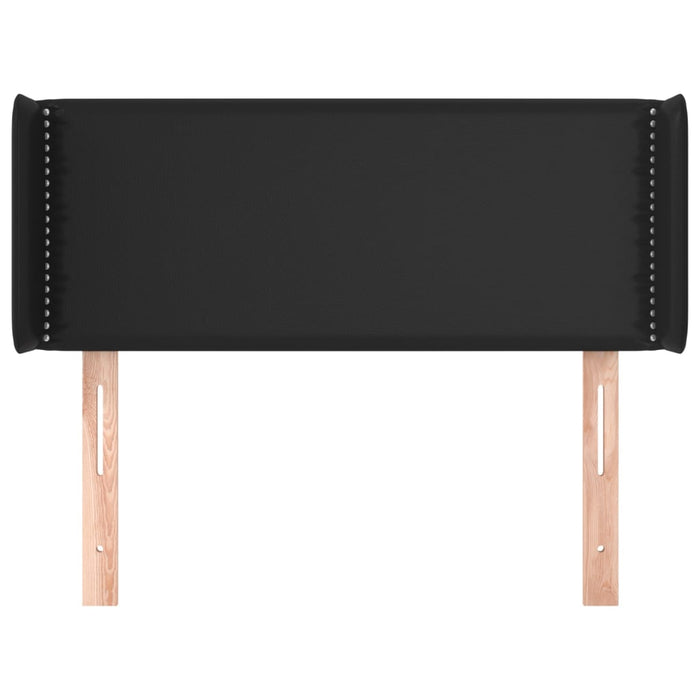 Testiera ad Orecchio Nera 93x16x78/88 cm in Similpelle 3118706