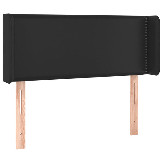 Testiera ad Orecchio-Testata con Orecchie Nera 103x16x78/88 cm in Similpelle 145998