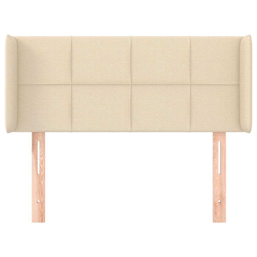 Testiera ad Orecchio Crema 83x16x78/88 cm in Tessuto 3118747