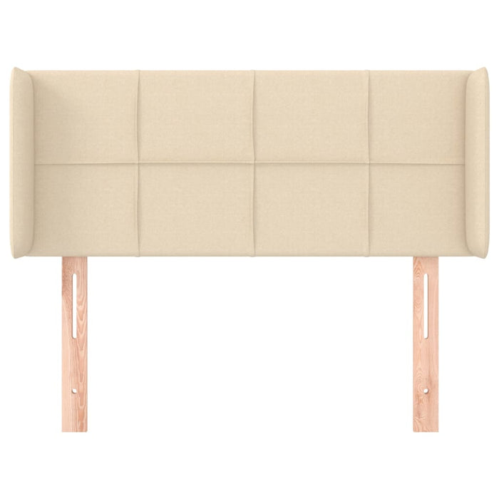 Testiera ad Orecchio Crema 103x16x78/88 cm in Tessuto 3118763