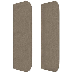 Testiera ad Orecchio Tortora 163x16x78/88 cm in Tessuto 3118778