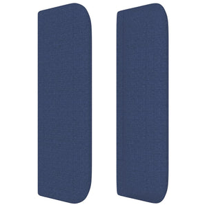 Testiera ad Orecchio Blu 183x16x78/88 cm in Tessuto 3118788