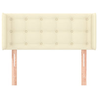 Testiera ad Orecchio-Testata con Orecchie Crema 83x16x78/88 cm in Similpelle 999305