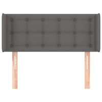 Testiera ad Orecchio-Testata con Orecchie Grigio 93x16x78/88 cm in Similpelle 271397