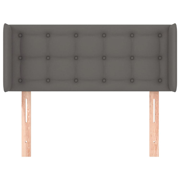 Testiera ad Orecchio-Testata con Orecchie Grigio 93x16x78/88 cm in Similpelle 271397