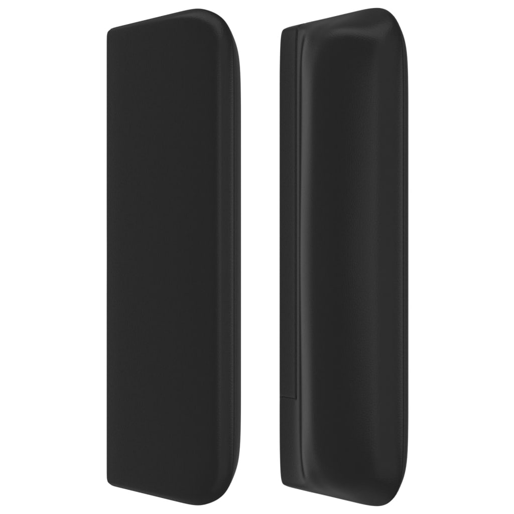 Testiera ad Orecchio Nera 103x16x78/88 cm in Similpelle 3118852