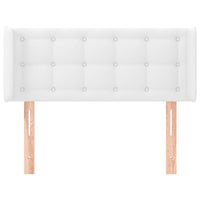 Testiera ad Orecchio Bianca 103x16x78/88 cm in Similpelle 3118853