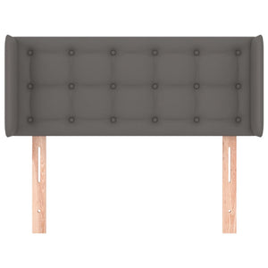 Testiera ad Orecchio-Testata con Orecchie Grigio 103x16x78/88 cm in Similpelle 320776