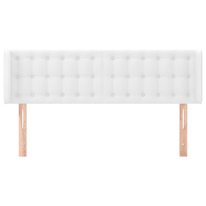 Testiera ad Orecchio-Testata con Orecchie Bianca 147x16x78/88 cm in Similpelle 926977