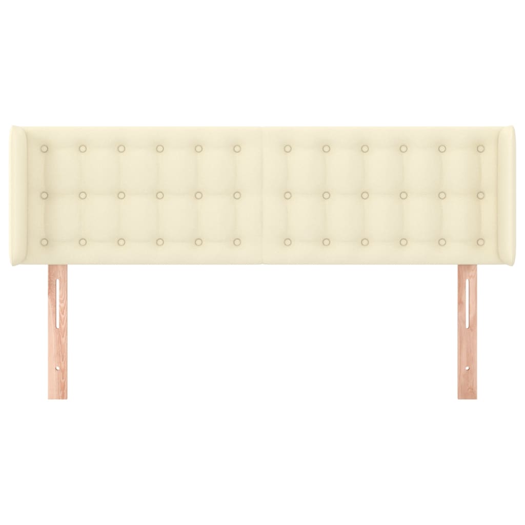 Testiera ad Orecchio-Testata con Orecchie Crema 147x16x78/88 cm in Similpelle 358047